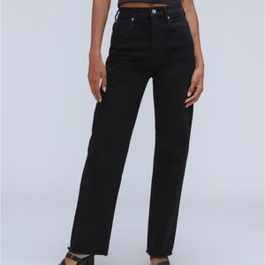 Everlane way high black jeans
